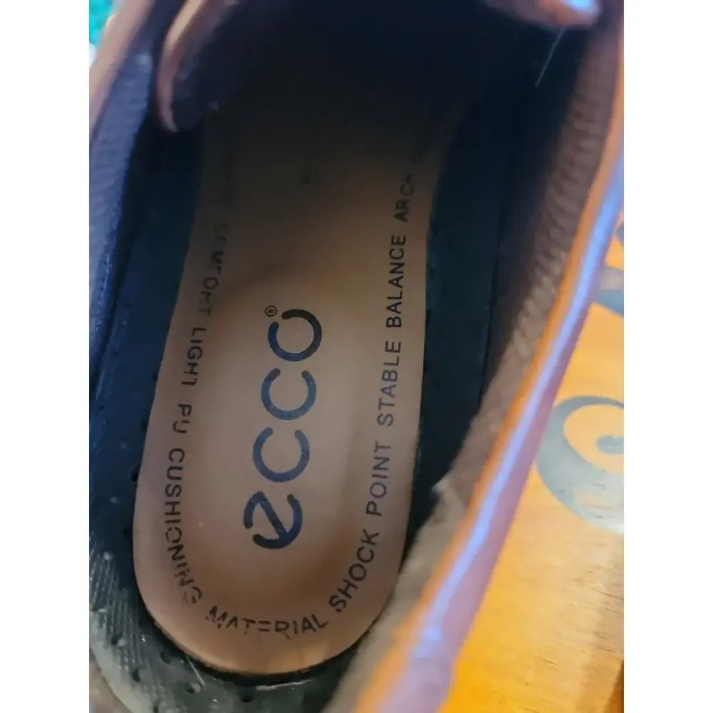 ECCO Helsinki Classic Oxford Dress Shoes in brown leather Size 7